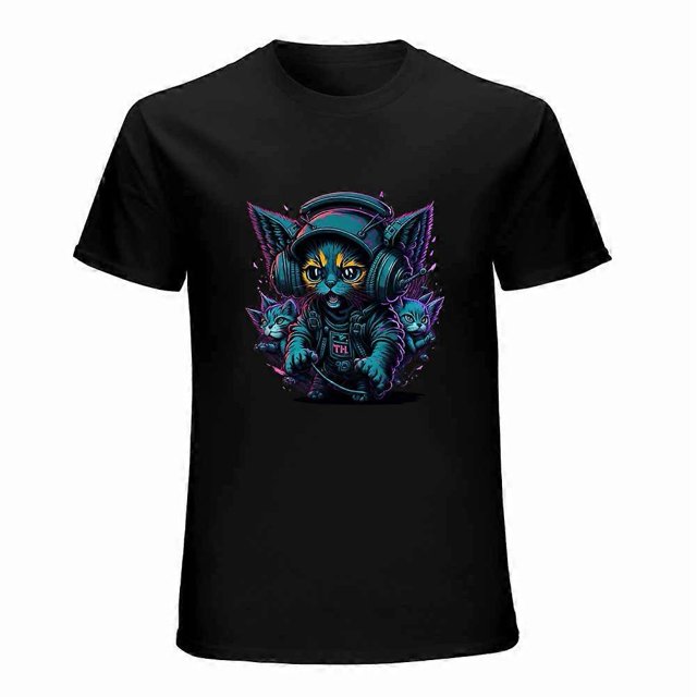 Cat T-shirt Cat Unisex T-shirt Unisex tees Casual Cotton Colorful Printing