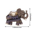thumbnail image 4 of Wiywef Women Elephant Brooche Crystal Animal Badgee Lapel Pin Dress Accessories Alloy Clothe Decoration Luxury Jewelry Gifts, 4 of 7