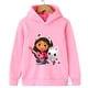 thumbnail image 2 of Sudadera con capucha de la casa de muñecas de Gabby para niños, dibujos animados de los gatos Gabby, abrigos de manga larga para niños, ropa para niñas, jerséis para niños, 2 of 5