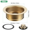 thumbnail image 3 of Uxcell 2-Pack Garbage Disposal Sink Flange for 3-1/2 Inch Standard Drain [Gold], 3 of 5