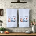 thumbnail image 5 of Easter Bunny Rabbit Dish Towel, Eggs Holiday Hand Towels for Kitchen, Striped Drying Tea Towel 18x28in Spring Farmhouse Decorations, 5 of 6