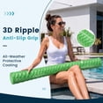thumbnail image 3 of EDX （2 pack）46 x 5.5 in Swimming Pool Noodle, Heavy Duty NBR Foam Swim Stick with Vinyl Dipped Surface, 250 LBS Support, Wave Design Non-Slip Floating Aid for Pool Beach Lake Ocean, 3 of 7