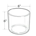 thumbnail image 2 of 6" Dia. Deluxe Clear Acrylic Round Cylinder Bin for Counter, 4-Pack, 2 of 5