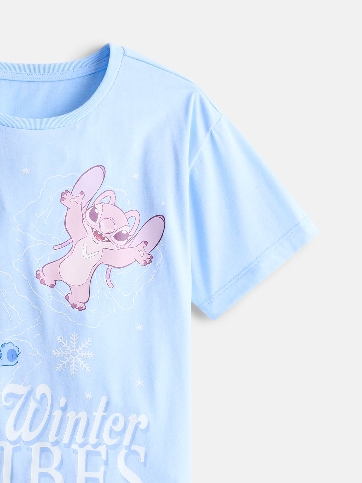 Disney Lilo & Stitch Girls' Graphic Tee with Short Sleeves, Sizes 4-16