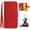 Red, variant on Fit for Google Pixel 6A 6.1 inch Wallet Case with Wrist Strap,Stylish Sunflower Embossed PU Leather Shockproof Protective Magnetic Clasp Flip Stand Card Slots Protective Phone Cover,Inkblue