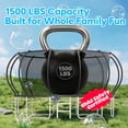 thumbnail image 3 of WOWLAND Trampoline 16FT for Kids and Adults, 1500LBS Capacity Heavy Duty Trampoline Outdoor with Enclosure Net and Basketball Hoop, Recreational Backyard Trampoline, Easy Assembly, Birthday Gift, 3 of 9