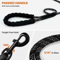 thumbnail image 4 of Dog Leash 10m, Long Rope Dog Leash with Padded Handle for Small to Large Dogs, Black, 4 of 5