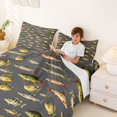 thumbnail image 4 of Manfei Hippie Freshwater Fish Bed Sheets, Wildlife Full Size Sheets, Gray, 4-Piece, 1 Flat Sheet, 1 Fitted Sheet and 2 Pillowcases, 4 of 6