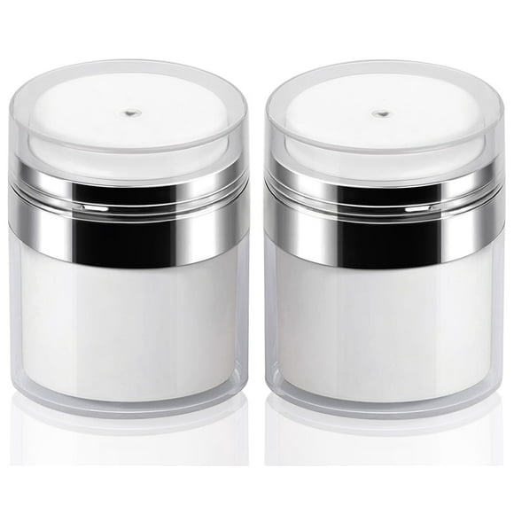 Airless Pump Jar Mluchee, 50 ml (paquete de 2), crema hidratante de 50 ml