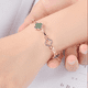 thumbnail image 4 of Pulsera de trébol de cuatro hojas con sonido de agitación, pulsera de cristal coreana, joyería para damas, reloj de regalo, 4 of 6