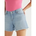 thumbnail image 4 of Sofia Jeans Women's Lila Mid Rise Frayed Hem Shorts, 5" Inseam, Sizes 2-20, 4 of 6