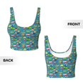thumbnail image 5 of Picia Cars Transportation Sports Bra for Women,Padded Strappy Sports Bras Medium Support Yoga Bra with Removable Cups,Running Yoga Bra-Medium, 5 of 9
