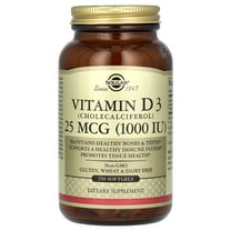 Solgar Vitamin D3 (Cholecalciferol) 25 mcg (1,000 Iu) 250 Sgels