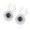 4, variant on Misright 2Pcs Alloy Snap On Button Embellished With Stylish Stone