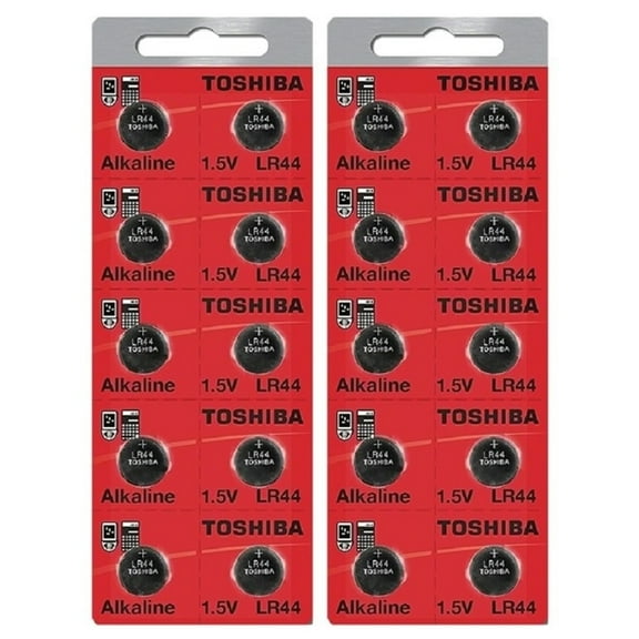 LR44 / AG13 Toshiba 1.5V Alkaline Pack Of 20 Button Cell Batteries Ships from USA