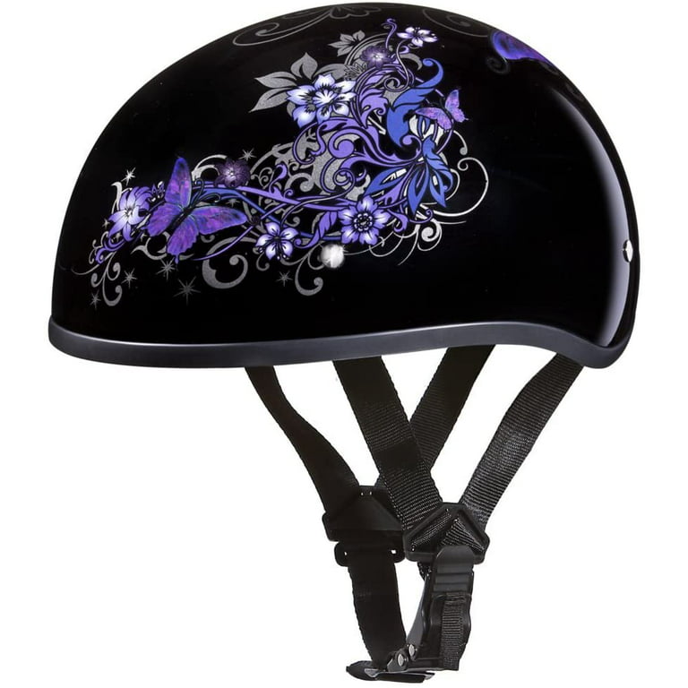 Daytona Helmets Half Skull Cap Motorcycle Helmet – DOT Approved [Carbon  Fiber] 