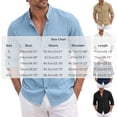thumbnail image 3 of jjayotai Men's Henley Shirts Casual Long Sleeve Button down Shirts Loose Fit Beach Shirts 2026 Summer Vacation, 3 of 6