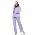 thumbnail image 1 of White Mark Women's Three-Piece Button-Down Pajama Set, 1 of 6