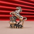 thumbnail image 5 of Small Vintage Alloy Horse Statue - Equestrian Figurine for Home and Office Decor, Elegant Tabletop Ornament and Collectible, 5 of 6