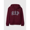 thumbnail image 4 of Buzo con Capucha y Cierre Completo GAP Mujer Logo Vino Rubí M, 4 of 4