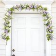 thumbnail image 6 of KRQAP 68.8in Easter Vines Rattan Door Decorations Spring Branches and Leaves Floral Decor Colorful indoor and Outdoor Home Decor Patio Porch Accents, Home Items on Sales, 6 of 6