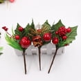 thumbnail image 2 of Artificial Christmas Picks 6pcs Simulation Pine Craft Xmas Tree Decoration Imitation Plants, 2 of 10