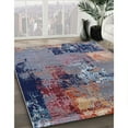 thumbnail image 3 of Ahgly Company Machine Washable Indoor Square Industrial Modern Plum Purple Area Rugs, 8' Square, 3 of 7