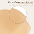 thumbnail image 5 of Nimiah Bra Inserts Breast Pads 3 Pairs Sewn Edges bra inserts Fits A/B for Sport Bras Swimsuits Bikini Tops Beige, 5 of 10