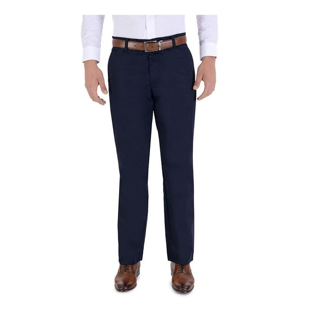 Pantalón Casual Yale para Hombre, Corte Slim Marino Talla 40