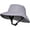 Grey, variant on Sun Hat, Surf Hat, Polyester and Nylon Waterproof Bucket Hats with Chin Straps are Designed for Both Men and Women Who Enjoy Water Sports, Fits Head Circumference 21.6-23.5 Inch, Navy Blue