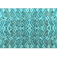 thumbnail image 1 of Ahgly Company Indoor Rectangle Abstract Light Blue Modern Area Rugs, 7' x 9', 1 of 4