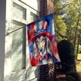 thumbnail image 4 of Saluki Patriotic American House Flag, 4 of 7
