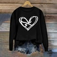 thumbnail image 5 of Women's Valentines Sweatshirt Love Heart Graphtic Oversized Pullover Sweatshirt Fall Pullover Tops Valentine'S Day Crew Neck Long Sleeve Graphic Sweatshirt, 5 of 5