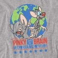 thumbnail image 2 of Pinky and The Brain Campaign Women's T Shirt, Athletic Heather, Large, 2 of 6