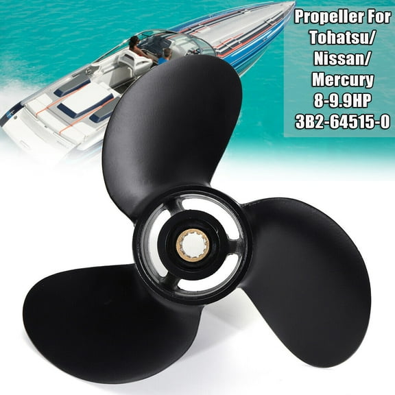 8.5 x 7.5 Aluminum Marine Boat Outboard Propeller For Tohatsu Mercury 8-9.8HP