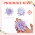 thumbnail image 2 of Uxcell Chiffon Flower, Fabric Flowers Bows Sewing Fabric Appliques Headband Embellishments for Crafts Light Purple 3 Inch, 2 of 7