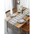 thumbnail image 3 of Burlap Table Runner 60 Inches Long, Gnome Butterfly on Purple Check Non-Slip Kitchen Table Runners for Dining Room Everyday Use Party Table Decorations Summer Wildflower Herb, 3 of 9