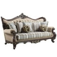 thumbnail image 7 of LV01122 - Sofa w/7 Pillows, Light Brown Linen & Cherry Finish - Ragnar, 7 of 7