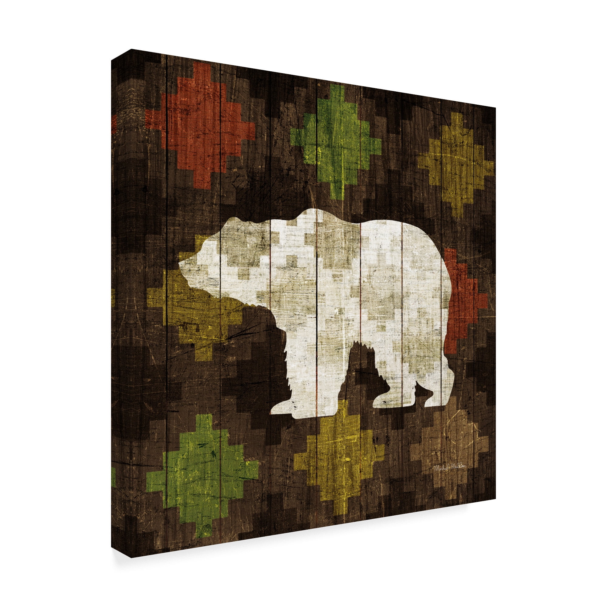 Trademark Fine Art 'Southwest Lodge Bear' Canvas Art by Michael Mullan
