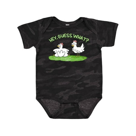 

Inktastic Hey Guess What Chicken Butt Gift Baby Boy or Baby Girl Bodysuit