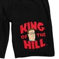 thumbnail image 7 of King Of The Hill Hank Hill Logo Men's Black Sleep Pajama Shorts-XXL, 7 of 7