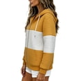 thumbnail image 2 of Puliio Quilted Color Block Full Zip Hoodies for Women Casual Long Sleeve Sweatshirt Jacket with Pockets, 2 of 8