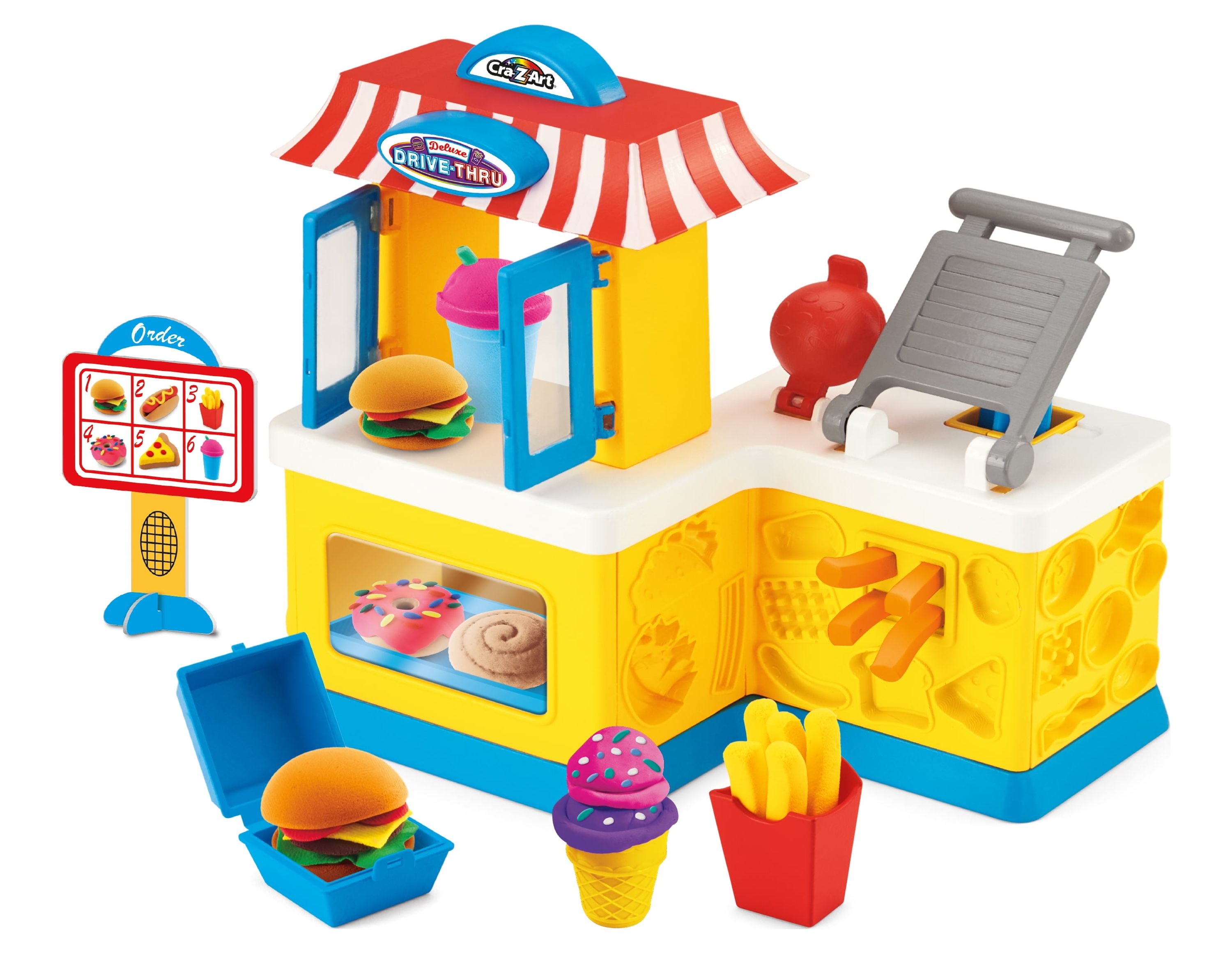 Cra-Z-Art Softee Dough Drive-Thru Set for Indoor Playground Fun