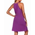 thumbnail image 5 of Ekouaer Womens Nightgown Sleeveless Sleepwear V Neck Racerback Sleep Dress, 5 of 5