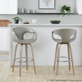 thumbnail image 5 of LumiSource Curva 30" Fixed-Height Barstool - Set of 2, 5 of 10