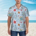 thumbnail image 2 of Fotbe Sea Turtle Camisa Hawaiana para Hombre Unisex – Camisa Casual de Verano con Botones de Manga Corta de Algodón y Lino,X-Large, 2 of 7