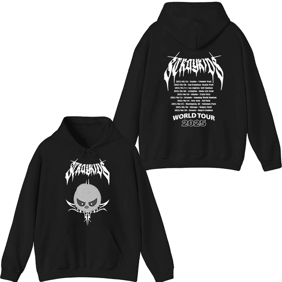 Stray Kids Merch 2025 World Tour Felix Hoodie Fashion Unisex Men Women Long Sleeve Pullover Tops