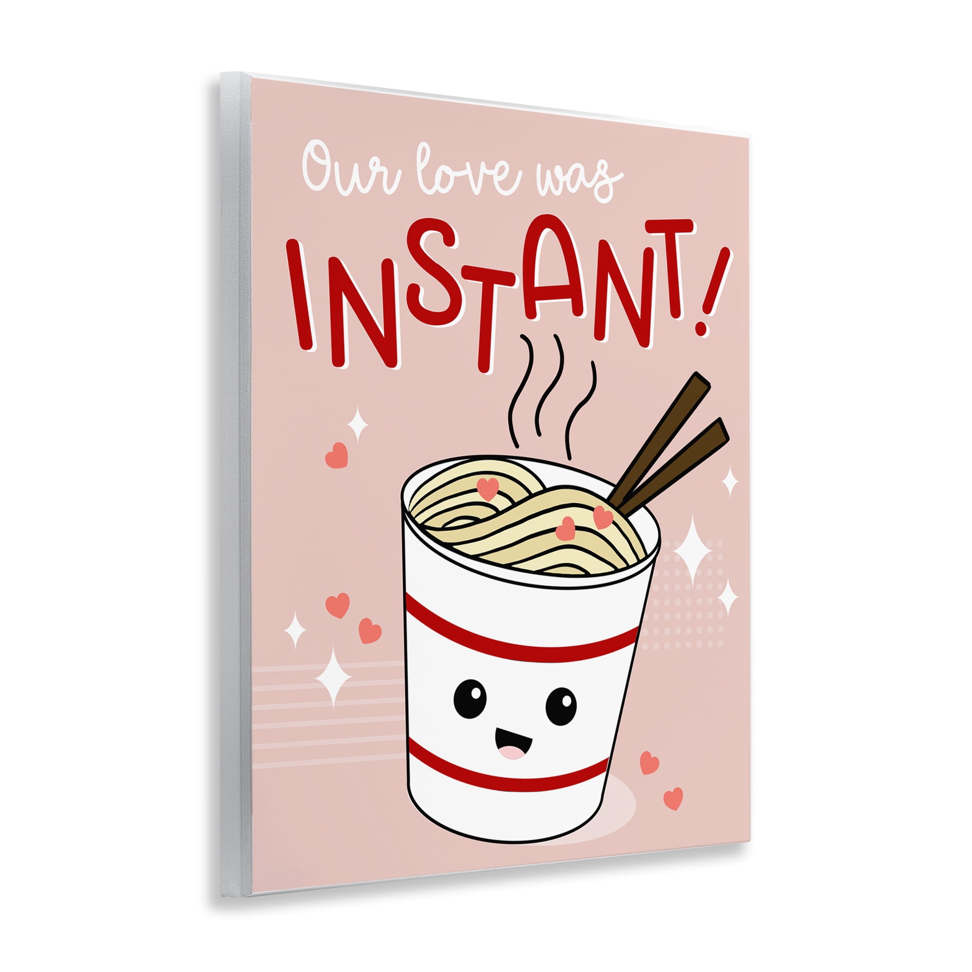 Stupell Industries Love Was Instant Noodles Food & Beverage Painting Unframed Art Print Wall Art, 11 x 14