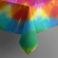 thumbnail image 5 of Colorful Tie Dye Mandala Pattern Square Tablecloth,Waterproof Square Table Cover,Wipeable Spillproof Washable Table Cover for Home Kitchen Party Decor 60"x60"(152x152cm), 5 of 6