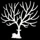 thumbnail image 2 of Soporte para collar, soporte para pulsera/organizador de joyas/árbol de joyería, cuernos de ciervo decorativos, diseño de árbol (blanco) WD.WDQZL Hogar, 2 of 9